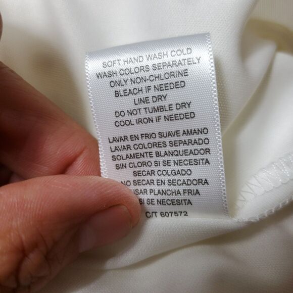 ViVi By Violet Weekend Ivory Lace Crochet Off the Shoulder White Dress Size XL - Picture 11 of 11